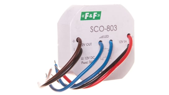 Ściemniacz LED 36W 12V DC z pamięcią (kapsułka fi55mm) SCO-803 F&F
