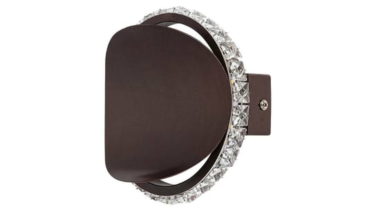 Ścienna LAMPA glamour CAPRIANA 5049 Rabalux metalowa OPRAWA kinkiet LED 6W 4000K z kryształkami crystals brązowy Rabalux