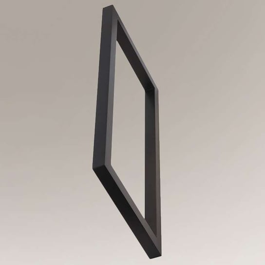 Ścienna LAMPA kinkiet ZAOSU 7902 Shilo prostokątna OPRAWA industrialna metalowa rama frame czarna Shilo