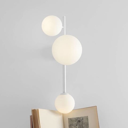 Ścienna lampa nowoczesna DIONE 1092Y Aldex szklane kule balls białe Aldex