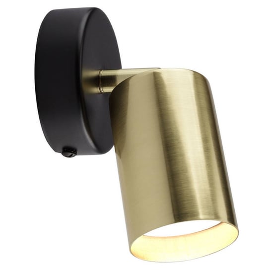 Ścienna LAMPA regulowana KONCEPT W1313-1L Auhilon loftowa OPRAWA metalowy kinkiet reflektorek tuba złota Auhilon