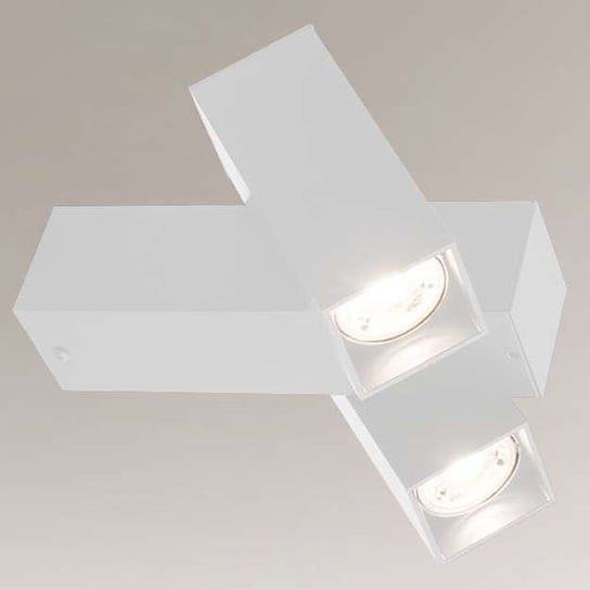 Ścienna LAMPA regulowana MITSUMA 8003 Shilo prostokątna OPRAWA kinkiet metalowy industrialny biały Shilo