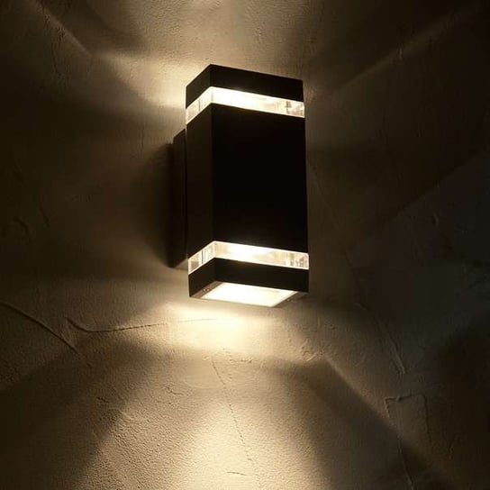 Ścienna LAMPA zewnętrzna FOCUS 5605013118 Lutec prostokątna OPRAWA kinkiet LED 8W 4000K metalowy IP44 szary Lutec