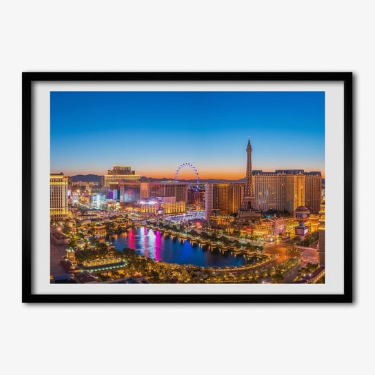 Ścienny foto-obraz w ramie TULUP Las Vegas USA 70x50 cm cm Tulup