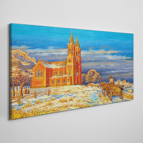 Ścienny Fotoobraz Na Płótnie Katedra wieś 100x50 Coloray