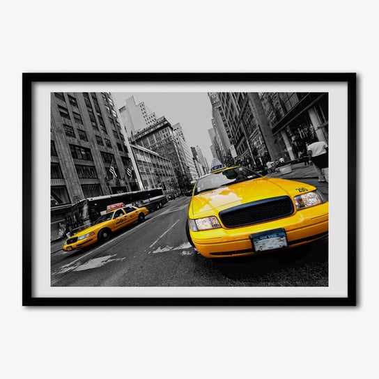 Ścienny obraz ramka TULUP Taksówki Nowy Jork 70x50 cm Tulup