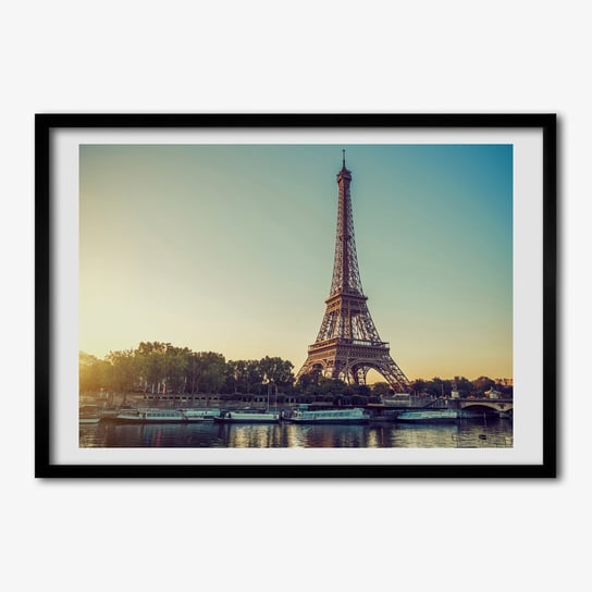 Ścienny obraz ramka TULUP Wieża Eiffla Paryż 70x50 cm Tulup