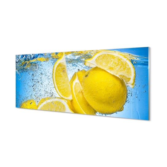 Ścienny panel dekoracyjny Cytryny w wodzie 125x50 cm Tulup