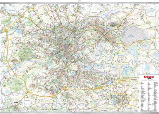 Ścienny plan miasta Kraków 1:26 000 Opracowanie zbiorowe