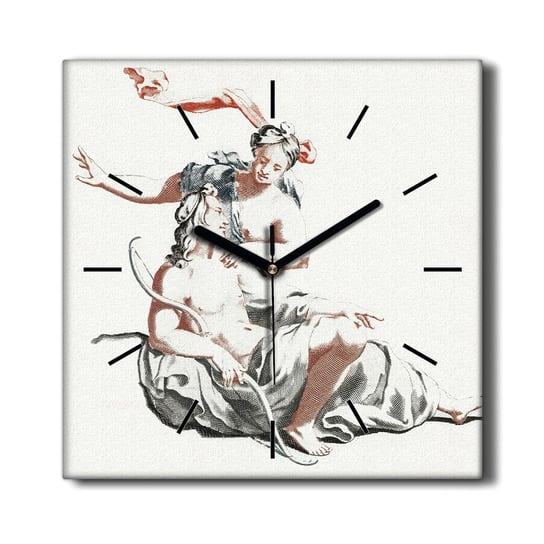 Ścienny zegar na płótnie Starożytna Grecja 30x30, Coloray Coloray