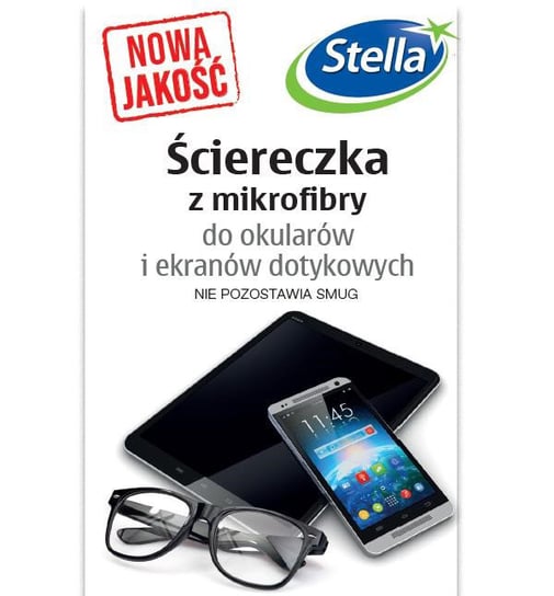 Ściereczka z mikrofibry do okularów Ekranów Stella Stella