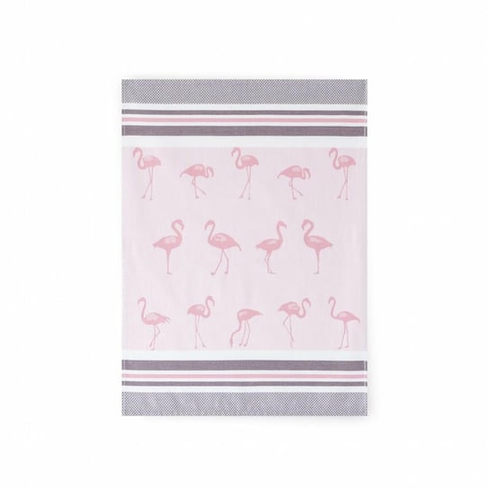 Ścierka do naczyń 50x70 Flamingi różowa 8614/1/B Czapla Zwoltex