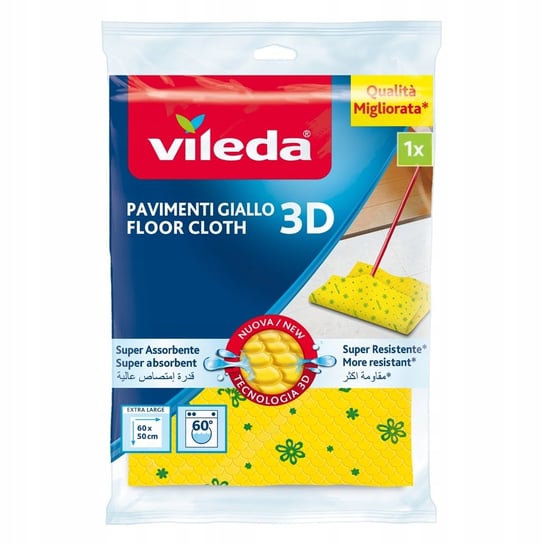 Ścierka do podłogi z mikrofibry 3D Odor Stop 1 szt. VILEDA Vileda