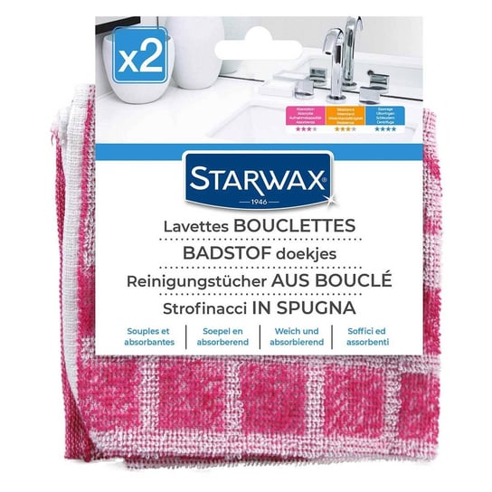 Ścierka STARWAX Boucle, 32x32 cm, 2 szt. Starwax