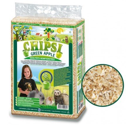 Ściółka CHIPSI Green Apple, 60 l/3,2 kg. Chipsi