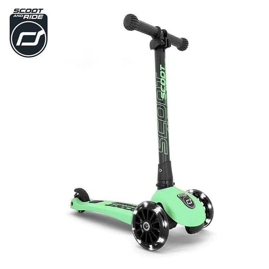 Scoot and Ride Highwaykick 3 LED Hulajnoga składana ze świecącymi kółkami 3+ Kiwi Scoot and Ride