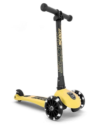 Scoot and Ride Highwaykick 3 LED Hulajnoga składana ze świecącymi kółkami 3+ Lemon Scoot and Ride