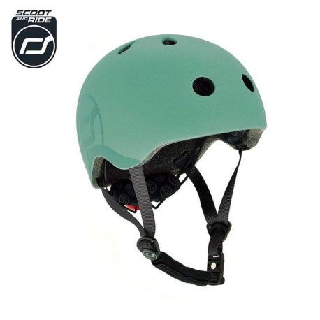 Scoot and Ride, Kask rowerowy, Forest, zielony, 3+, rozmiar S/M Scoot and Ride