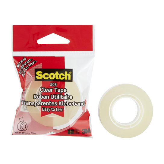 Scotch Transparant Plakband – 8 Rollen Van 19 Mm X 33 M – Universele Tape Voor Thuis, School En Kantoor