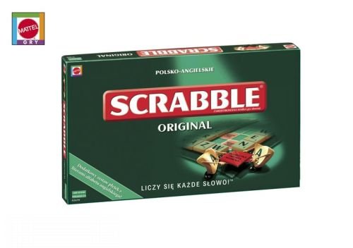 Scrabble, gra logiczna Scrabble polsko-angielskie, X2670 Scrabble