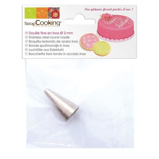 ScrapCooking - Drobna dysza do ciasta ze stali nierdzewnej Inna marka