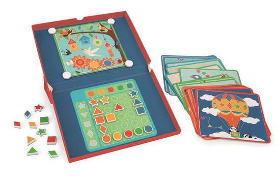 Scratch, magnetyczna układanka - 20 kart zadań Kształty i kolory Scratch