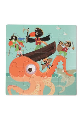 Scratch, puzzle, magnetyczne - książka podróżna Piraci, 2x20 el. Scratch