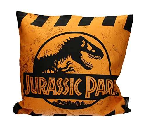 SD TOYS JURASSIC PARK - Logo ostrzegawcze - Coussin „40x40x1cm” SD Toys