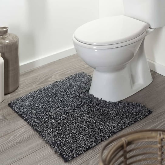 Sealskin Dywanik toaletowy Misto, bawełna, 55x60 cm, czarno-biały Sealskin