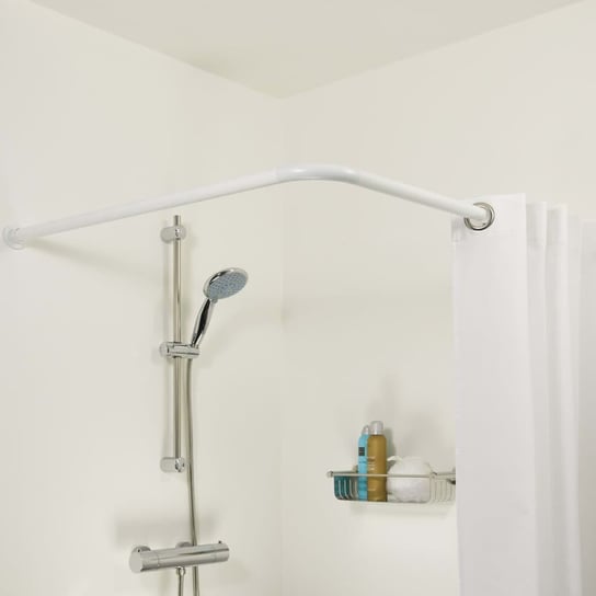Sealskin Narożny drążek prysznicowy, 90x90 cm, biały Sealskin