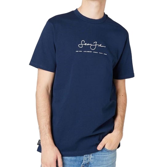 Sean John T-Shirt Męski Granatowy Classic Logo Essential Tee 6061657 Xl Sean John