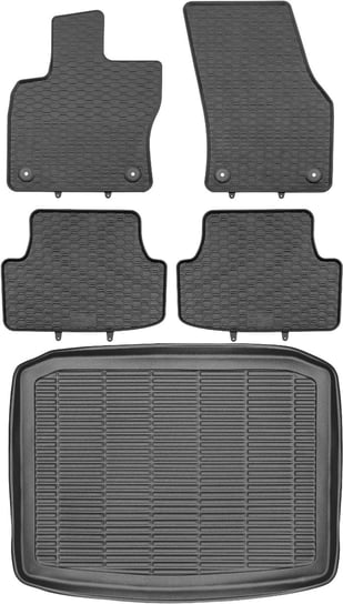 Seat Ateca Crossover od 2016r. Bagażnik MAX-DYWANIK 911905 + Dywaniki GEYER 893/4C Max-Dywanik