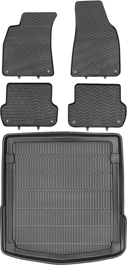 Seat Exeo Sedan od 2008-2013r. Bagażnik MAX-DYWANIK 910110 + Dywaniki GEYER 818/4C Max-Dywanik