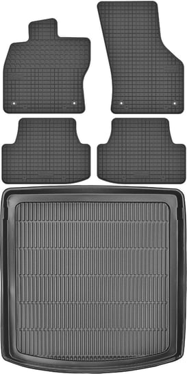 Seat Leon III ST / Kombi od 2013-2020r. Bagażnik MAX-DYWANIK 911809 + Dywaniki MOTOHOBBY 150804 Max-Dywanik