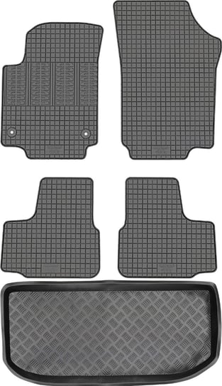 Seat Mii Hatchback od 2011-2019r. Bagażnik MIX-PLAST 30040 + Dywaniki CIKCAR SEA00009 Max-Dywanik