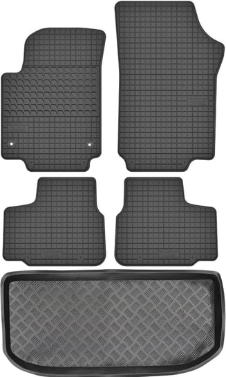 Seat Mii Hatchback od 2011-2019r. Bagażnik MIX-PLAST 30040 + Dywaniki MOTOHOBBY 160702 Max-Dywanik