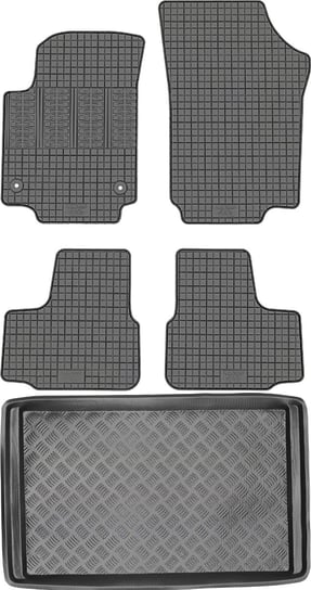 Seat Mii Hatchback od 2011-2019r. Bagażnik MIX-PLAST 30041 + Dywaniki CIKCAR SEA00009 Max-Dywanik