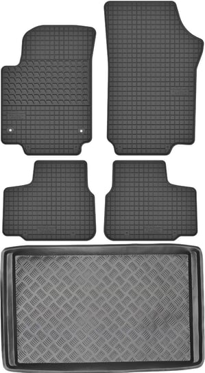 Seat Mii Hatchback od 2011-2019r. Bagażnik MIX-PLAST 30041 + Dywaniki MOTOHOBBY 160702 Max-Dywanik