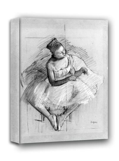 Seated Dancer, Edgar Degas - obraz na płótnie 60x90 cm Galeria Plakatu