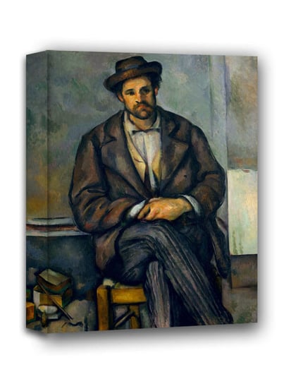 Seated Peasant, Paul Cézanne - obraz na płótnie 40x50 cm Galeria Plakatu