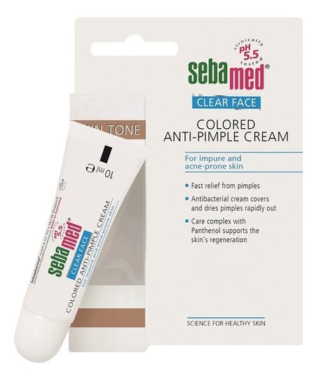 Sebamed Clear Face Colored Anti-Pimple Cream koloryzujący krem przeciw wypryskom 10ml Sebamed