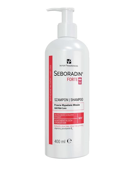 Seboradin, Forte, Szampon przeciw wypadaniu włosów, 400 ml Seboradin