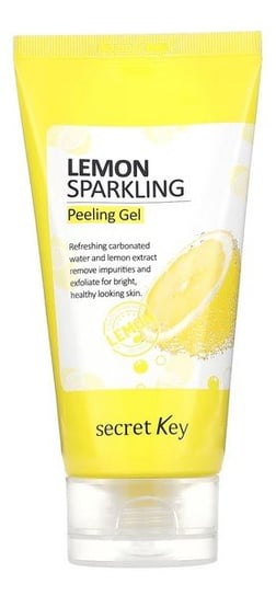 Secret Key, Lemon sparkling peeling gel, Odświeżający peeling do twarzy, 120 ml Secret Key