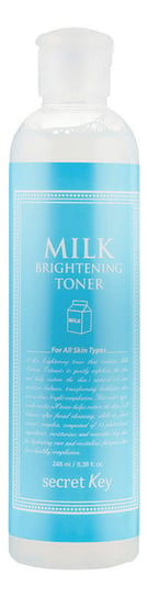 Secret Key, Milk brightening toner, Rozświetlający tonik do twarzy z proteinami mleka, 248 ml Secret Key