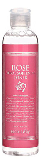 Secret Key, Rose floral softening toner, Zmiękczający tonik do twarzy, 248 ml Secret Key