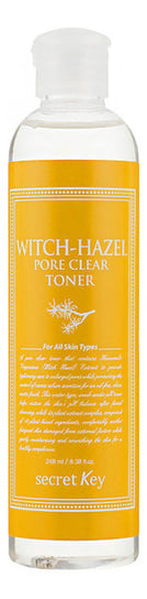 Secret Key, Witch-hazel pore clear toner, Oczyszczający pory tonik do twarzy, 248 ml Secret Key