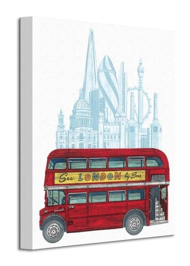 See London by Bus - obraz na płótnie Pyramid International