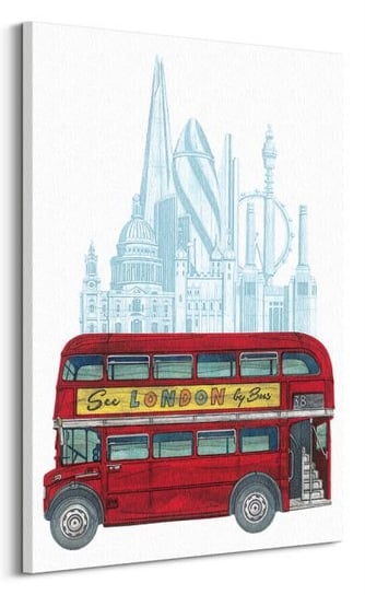 See London By Bus - Obraz na płótnie Pyramid International