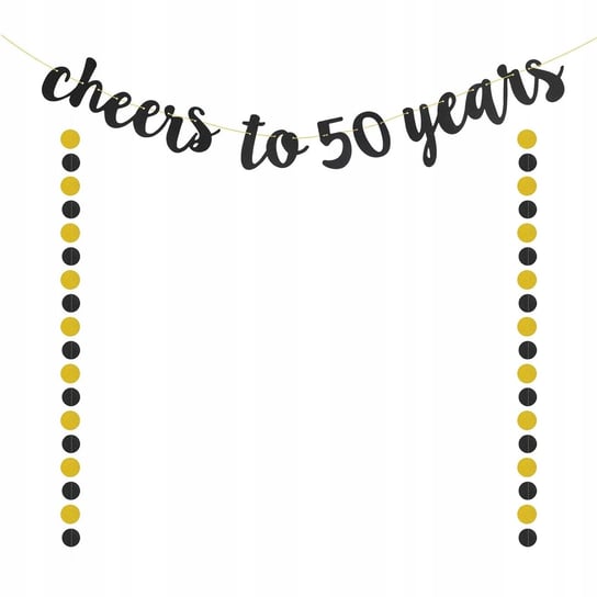 Seelok Girlanda Urodzinowa Baner Cheers To 50 Years Na 50 Urodziny Rocznicę Inna marka