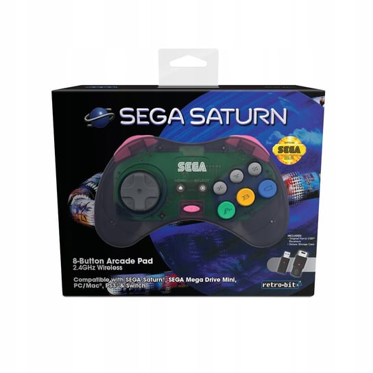 SEGA Saturn Grey Pad 2.4GHz Multiplatformowy Inny producent